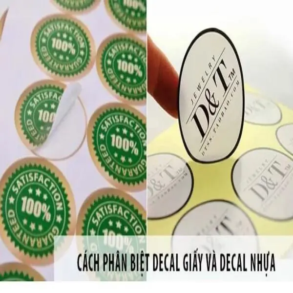 Decal giấy và Decal nhựa là gì ? Cách phân biệt 2 loại Dacal này