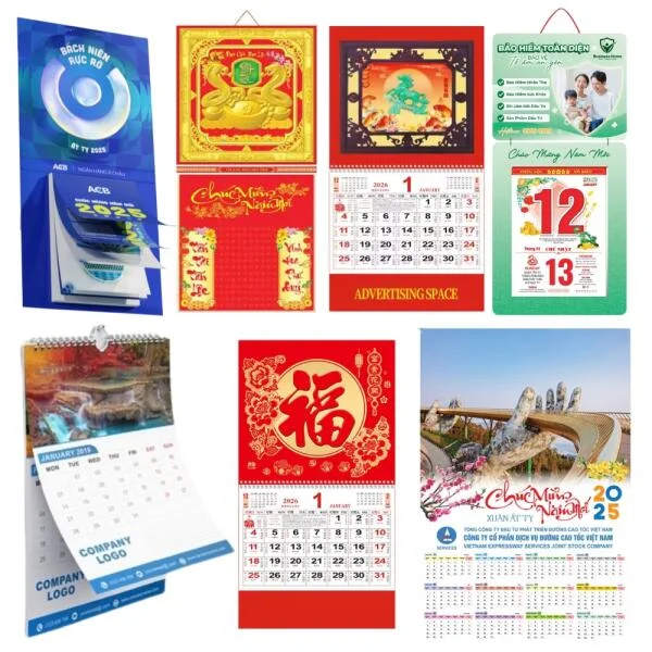 🎉 In lịch treo tường cuối năm – Quà tặng ý nghĩa cho khách hàng & đối tác 2026!