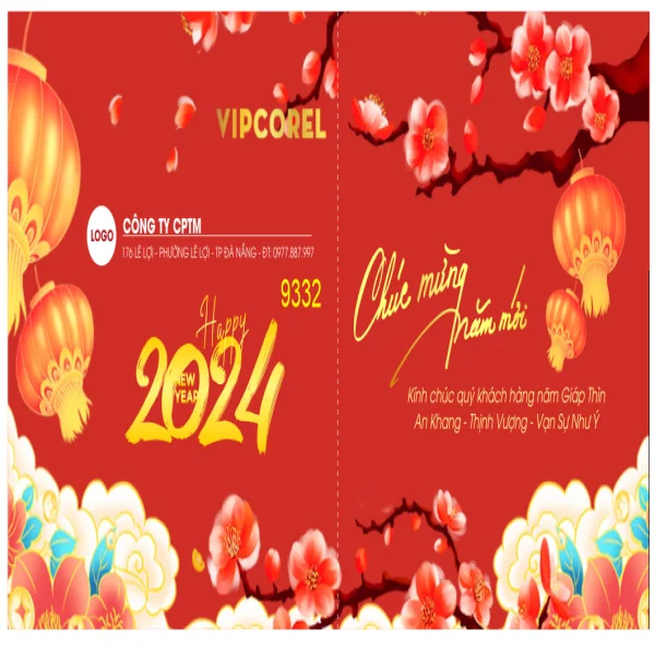 Thiệp Chúc Mừng Tết 2026 – Thiết Kế Sang Trọng, In Nhanh Giá Tốt!